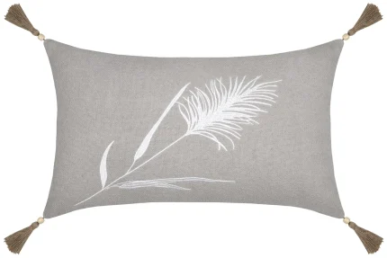 Pernă decorativă Pampa 30X50 cm, culoare natural, 45% poliester 55% bumbac - imagine 4