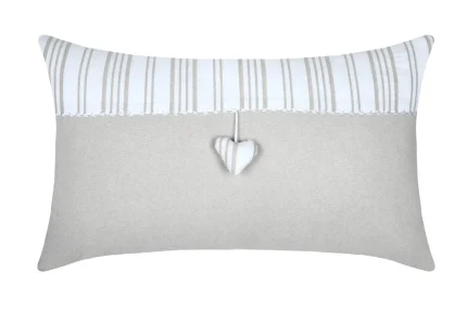 Pernă decorativă Josephine 35X60 cm, culoare crem, 45% poliester 55% bumbac - imagine 4