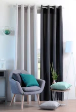 Pernă decorativă Nelson 60X60 cm, culoare gri deschis, 100% poliester - imagine 2