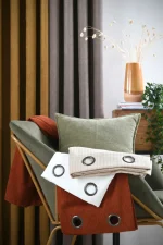 Pernă decorativă Dandy 40X60 cm, culoare natural, 100% poliester - imagine 5