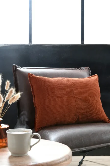 Pernă decorativă Dandy Roșcat 40X60 cm, culoare arămiu, 100% poliester - imagine 6
