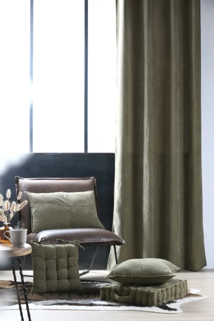 Pernă decorativă Dandy 40X60 cm, culoare gri verde, 100% poliester - imagine 5