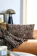 Pernă decorativă Fauves 50X80 cm, culoare cappuccino, 100% poliester - imagine 4