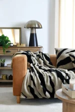 Pernă decorativă Fauves 50X80 cm, culoare greige, 100% poliester - imagine 3