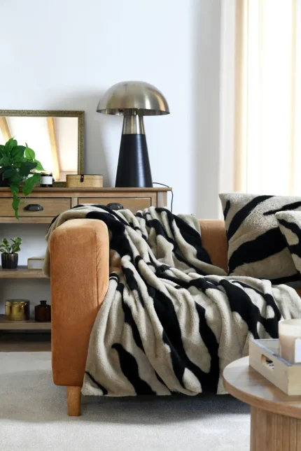 Pernă decorativă Fauves 50X80 cm, culoare greige, 100% poliester - imagine 3