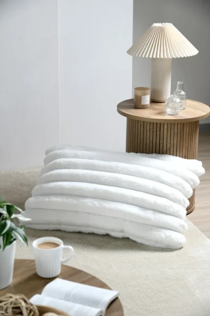 Pernă decorativă Polary 50X80 Cm, culoare alb, 100% poliester - imagine 6