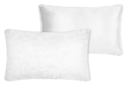 Pernă decorativă Cosylife 50X80 cm, culoare alb, 100% poliester - imagine 3