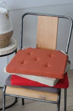 Pernă de scaun Velcro Duo In/Crem 38X38 cm, culoare in/crem, 100% bumbac - imagine 2