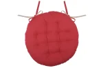 Pernă de scaun Ronde Duo Rosu/In 38X38 cm, culoare roșu/in, 100% bumbac