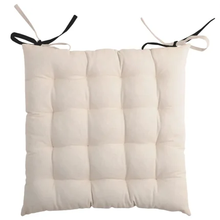 Pernă de scaun Duo Negru/In 40X40 cm, culoare negru/in, 100% bumbac