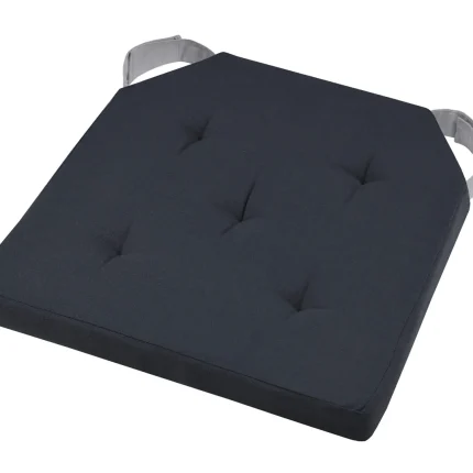 Pernă de scaun Velcro Duo Antracit/Gri 38X38 cm, culoare antracit/gri, 100% bumbac