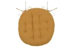 Pernă de scaun Ronde Duo Mustar/In 38X38 cm, culoare muștar/in, 100% bumbac
