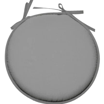 Pernă de scaun Ronde Nelson 40X40 cm, culoare gri, 100% poliester