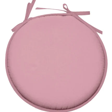 Pernă de scaun Ronde Nelson 40X40 cm, culoare roz pudră, 100% poliester