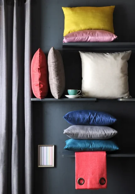 Pernă de scaun Bea 40X40 cm, culoare greige, 100% poliester - imagine 4