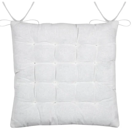 Pernă de scaun Coline 38X38 cm, culoare crem, 100% bumbac