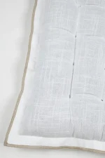 Pernă de scaun Helios 38X38 cm, culoare alb, 100% bumbac - imagine 5