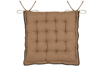 Pernă de scaun Helios 38X38 cm, culoare cappuccino, 100% bumbac - imagine 2