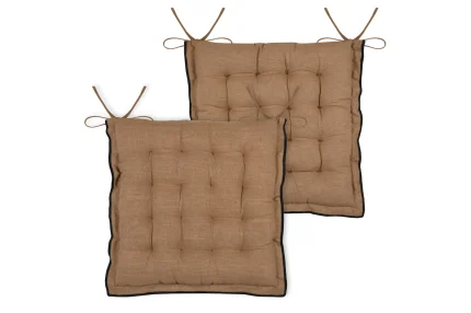 Pernă de scaun Helios 38X38 cm, culoare cappuccino, 100% bumbac - imagine 3