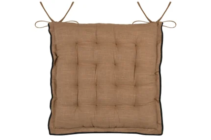 Pernă de scaun Helios 38X38 cm, culoare cappuccino, 100% bumbac - imagine 4