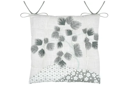 Pernă de scaun Yuki 38X38 cm, culoare bleu, 100% bumbac - imagine 4