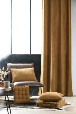 Pernă de scaun Dandy 38X38 cm, culoare cappuccino, 100% poliester - imagine 2