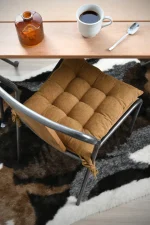 Pernă de scaun Dandy 38X38 cm, culoare cappuccino, 100% poliester - imagine 3