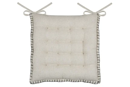 Pernă de scaun Aline 38X38 cm, culoare bej, 19% in 81% bumbac - imagine 2