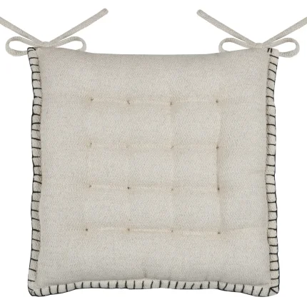 Pernă de scaun Aline 38X38 cm, culoare bej, 19% in 81% bumbac