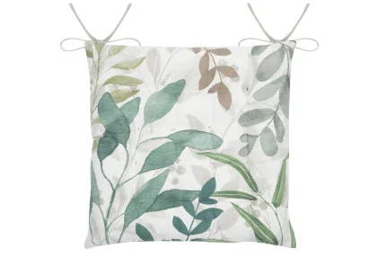 Pernă de scaun Ombrage 38X38 cm, culoare verde, 45% poliester 55% bumbac - imagine 3