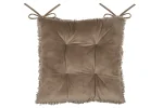Pernă de scaun Cosylife 38X38 cm, culoare greige, 100% poliester - imagine 2