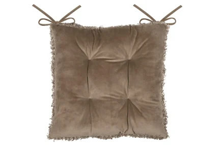 Pernă de scaun Cosylife 38X38 cm, culoare greige, 100% poliester - imagine 2