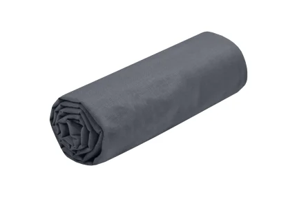 Cearșaf cu elastic Eden 160X200 cm, culoare gri închis, 100% bumbac - imagine 3