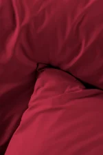 Cearșaf cu elastic Elysee 160X200 cm, culoare Roșu, 100% bumbac OEKO TEX - imagine 4