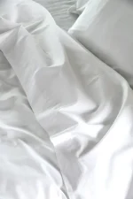 Cearșaf cu elastic Elysee 180X200 cm, culoare alb, 100% bumbac OEKO TEX - imagine 5