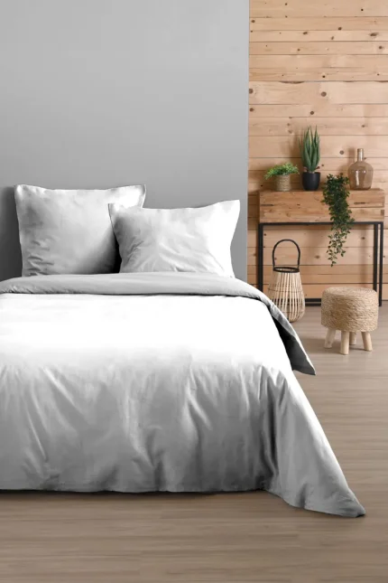 Set husă pilotă Eden 240X220 cm, culoare alb, 100% bumbac - imagine 2