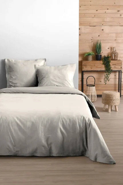 Set husă pilotă Eden 260X240 cm, culoare ivoriu, 100% bumbac - imagine 2