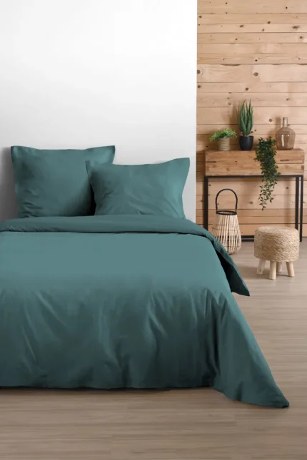 Set husă pilotă Eden 260X240 cm, culoare verde mentă, 100% bumbac - imagine 2