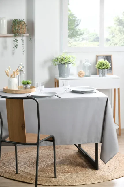 Față de masă Nelson 145X240 cm, culoare gri, 100% poliester - imagine 2