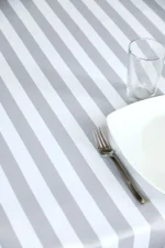 Față de masă Deauville 140X240 cm, culoare natural, 100% poliester - imagine 3