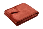 Pătură Doudou 130X160 cm, culoare Cărămiziu, 100% poliester - imagine 2