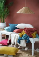 Pătură Sanchez 125X150 cm, culoare verde petrol, 100% bumbac - imagine 2