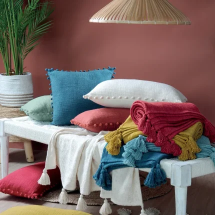 Pătură Sanchez 125X150 cm, culoare Roșu, 100% bumbac