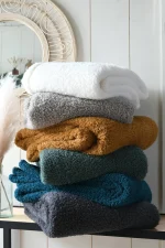 Pătură Montreal 130X160 cm, culoare natural, 100% poliester - imagine 4