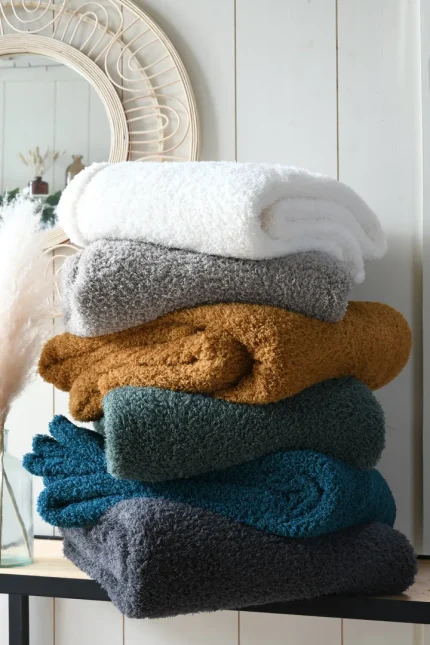 Pătură Montreal 130X160 cm, culoare cappuccino, 100% poliester - imagine 4