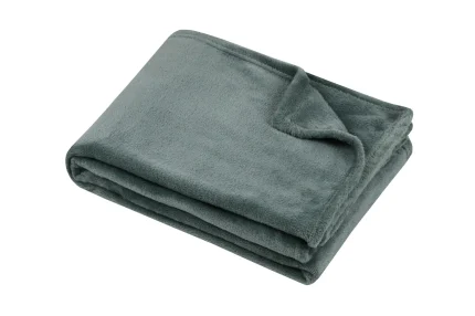 Pătură Stanford 130X160 cm, culoare verde, 100% poliester - imagine 2