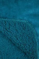 Pătură Michigan 130X160 cm, culoare verde petrol, 100% poliester