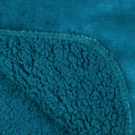 Pătură Michigan 130X160 cm, culoare verde petrol, 100% poliester