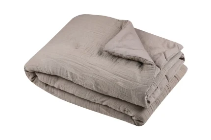 Pătură Coline 125X150 cm, culoare natural, 100% bumbac - imagine 2