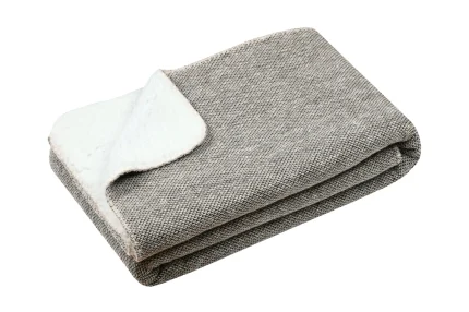 Pătură Rusty 130X160 cm, culoare natural, 100% poliester - imagine 2